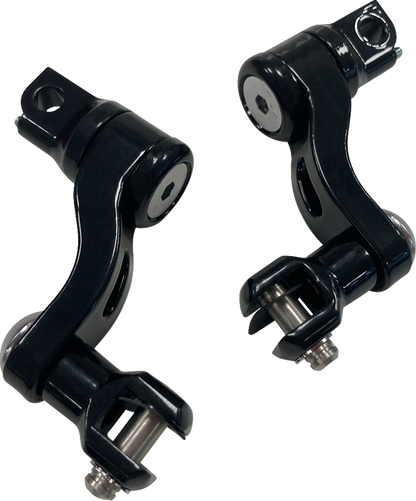 DRAG SPECIALTIES Passenger Peg Mount - Adjustable - Black 63190B