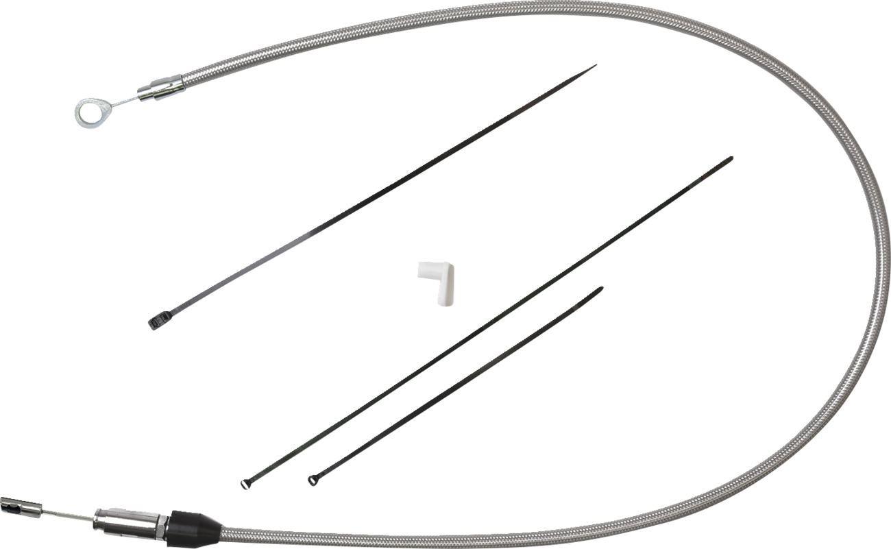 DRAG SPECIALTIES Quick Connect Clutch Cable - Upper - 33" - Stainless Steel 53234-1HE