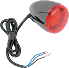 CHRIS PRODUCTS Turn Signal - Black Nickel/Red 8500R-BN