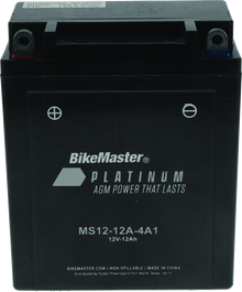 BikeMaster AGM Battery - MS12-12A-4A1