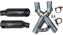 Shorty Dual Muffler Black Busa