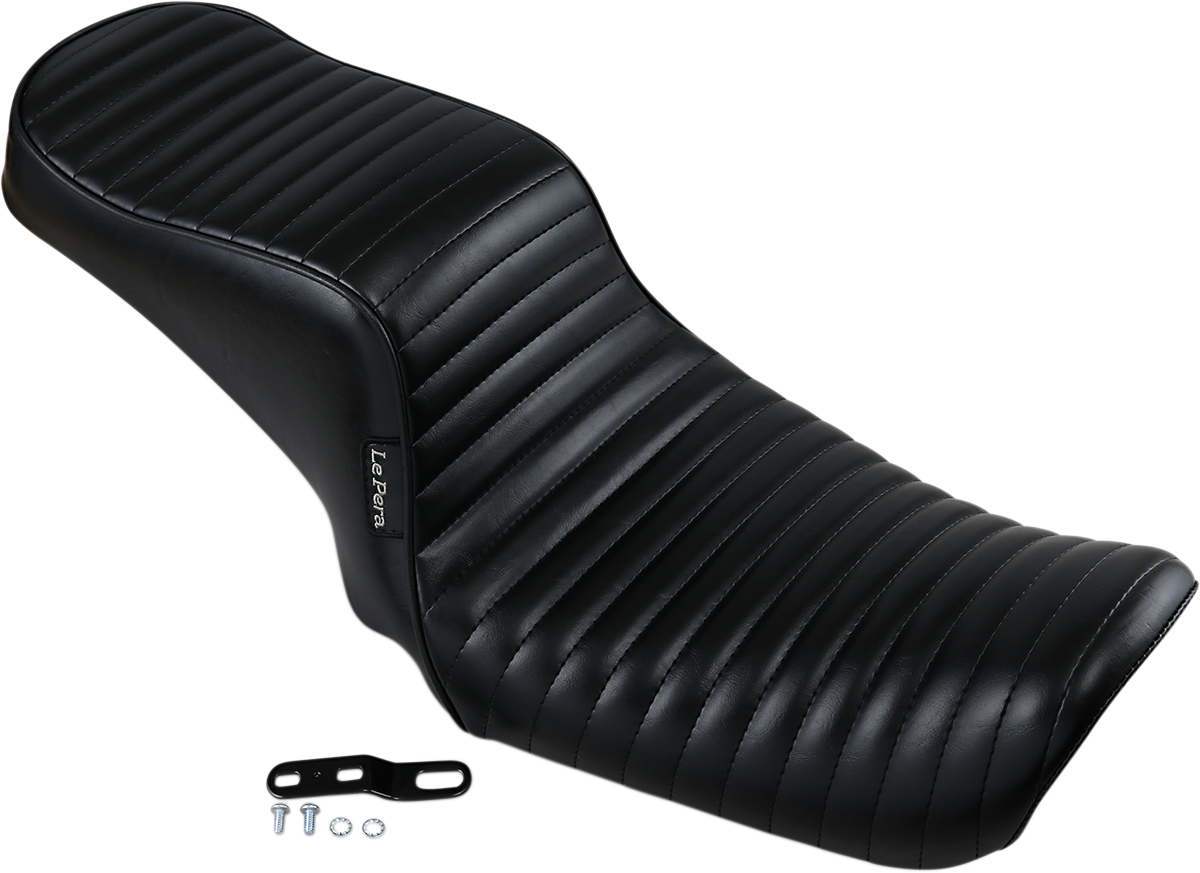 LE PERA Cherokee Seat - Pleated - Black - FL/FX '06-'17 LK-021PT
