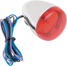 CHRIS PRODUCTS Turn Signal - Chrome/Red 8887R