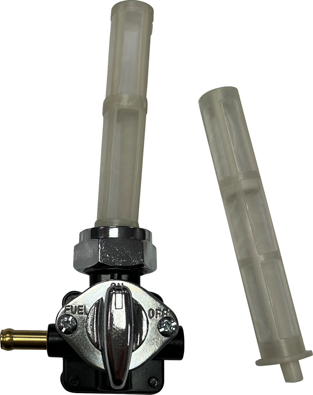 DRAG SPECIALTIES Petcock - Vacuum - Left Outlet - Black T03-0100B