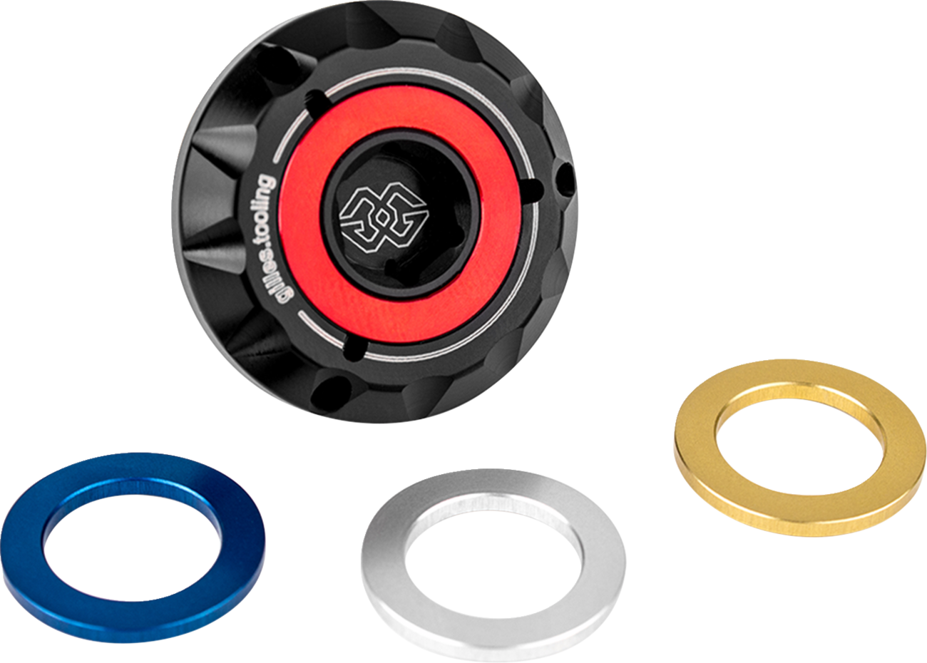 GILLES TOOLING Oil Filler Plug - Black - M20 x 1.5 - Aprilia/Honda/Suzuki OFC-20-15-B