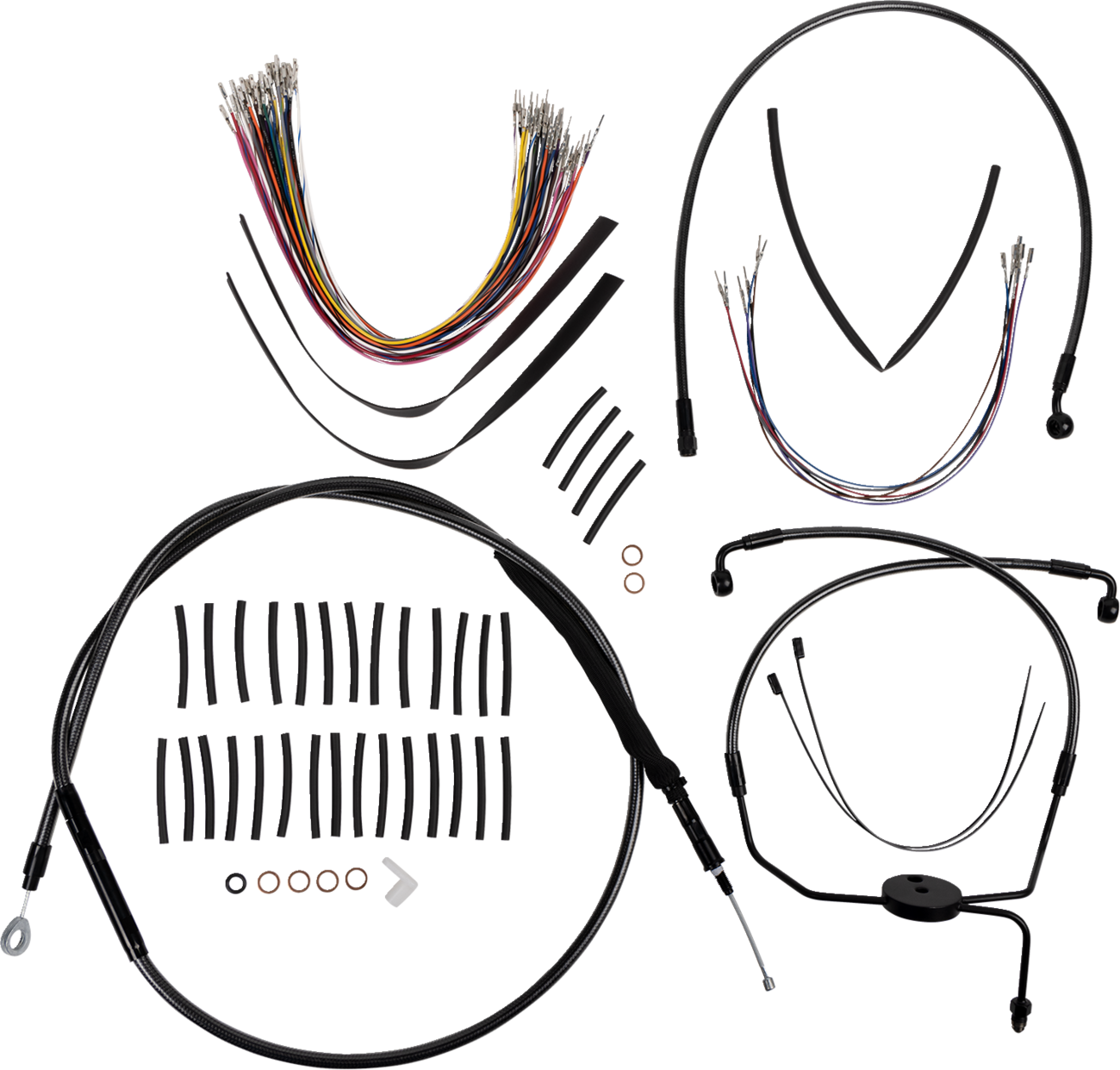 MAGNUM SHIELDING 1-1/4" Viking Handlebar Installation Kit - 12" - Black Pearl™ 48830-412