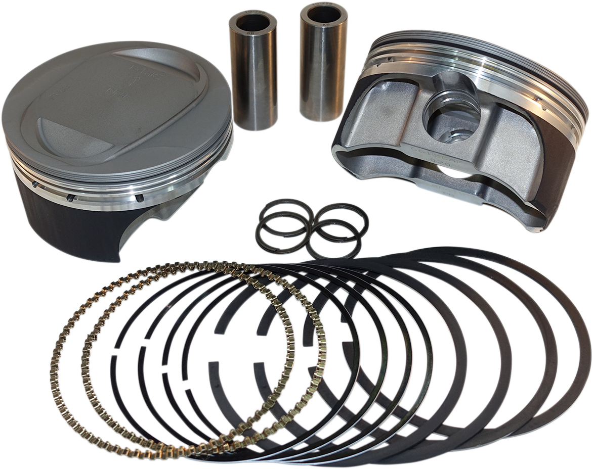 KB PERFORMANCE Piston Kit - 4.00" Standard - 10.0:1 CR - 96"-103" Twin Cam Bored to 110 ci w/SE 95 cc Heads KB661LCA.STD