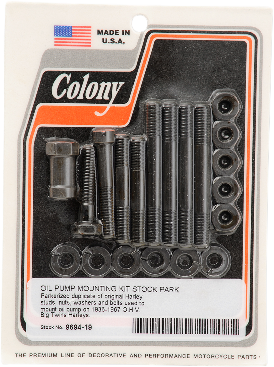 COLONY Pump Mounting Kit - Parkerized 9694-19