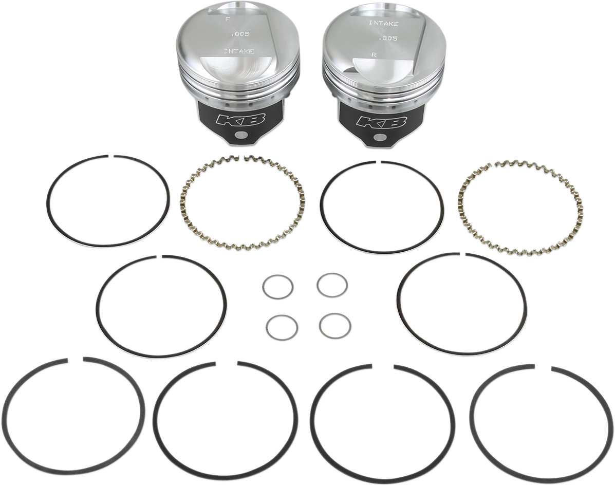 KB PERFORMANCE Piston Kit - +0.005" - 80" Evolution Big Twin KB266.005