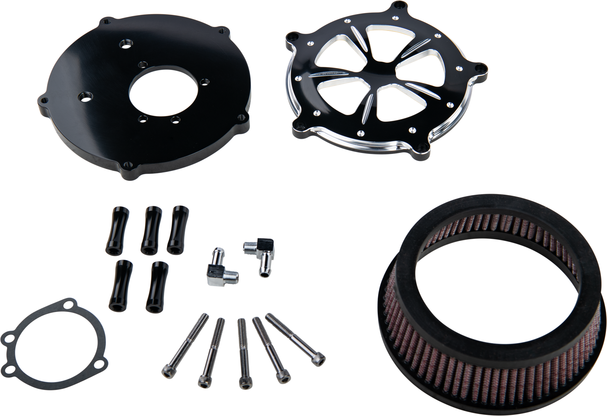 Commodore Air Cleaner Kit Black Contrast W/ Clear Window
