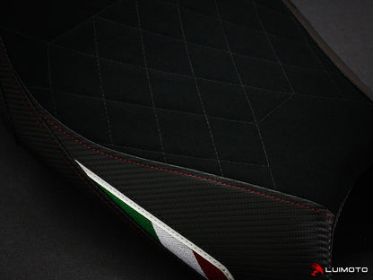 LUIMOTO Team Italia Rider Seat Cover for the DUCATI MONSTER 1100 / 796 / 795 / 696