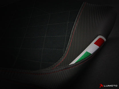 LUIMOTO Team Italia Rider Seat Cover for the DUCATI MONSTER 1100 / 796 / 795 / 696