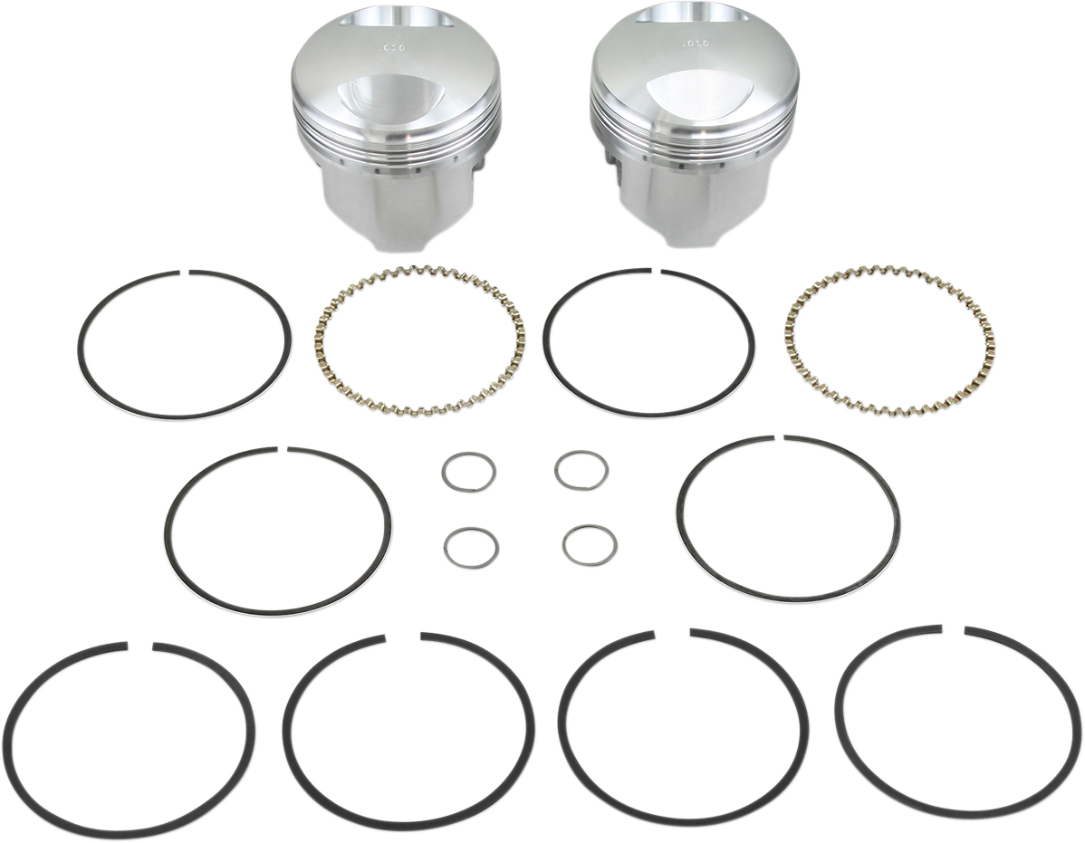 KB PERFORMANCE Piston Kit - +0.010" - 4.250" Stroke - 80" Big Twin KB297.010