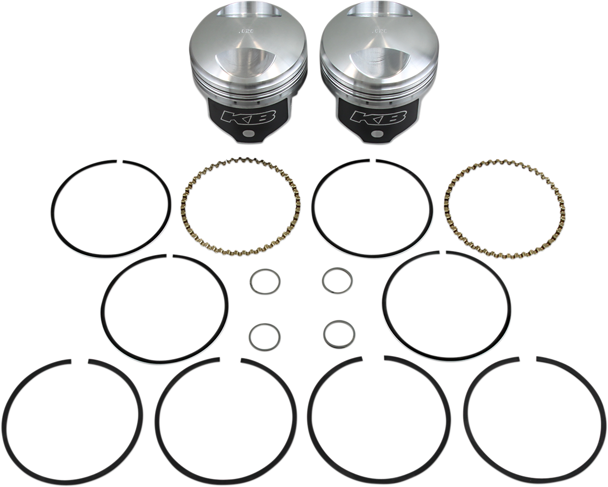 KB PERFORMANCE Piston Kit - +0.020" - 4.250" Stroke - 80" Big Twin KB297.020
