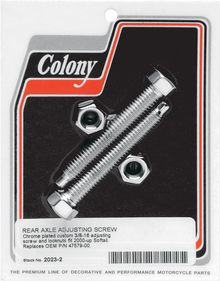 COLONY Bolts - Rear/Axle Adjuster - Pair - '00-'07 Softail 2023-2