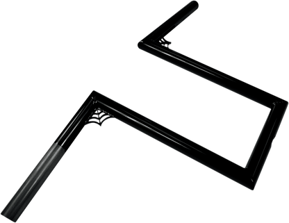 LA CHOPPERS 1" Old School Handlebar - Web Z - 12" - Black LA-7380-W12B