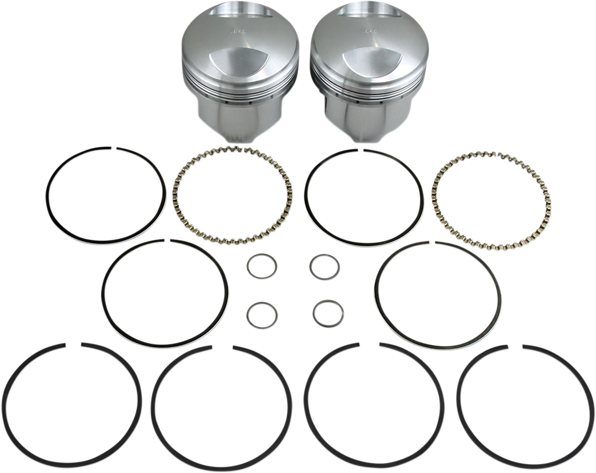 KB PERFORMANCE Piston Kit - +0.040" - 4.250" Stroke - 80" Big Twin KB297.040