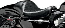 LE PERA Stubs Cafe Seat - Pleated - Black - XL '04-'23 LK-426PT