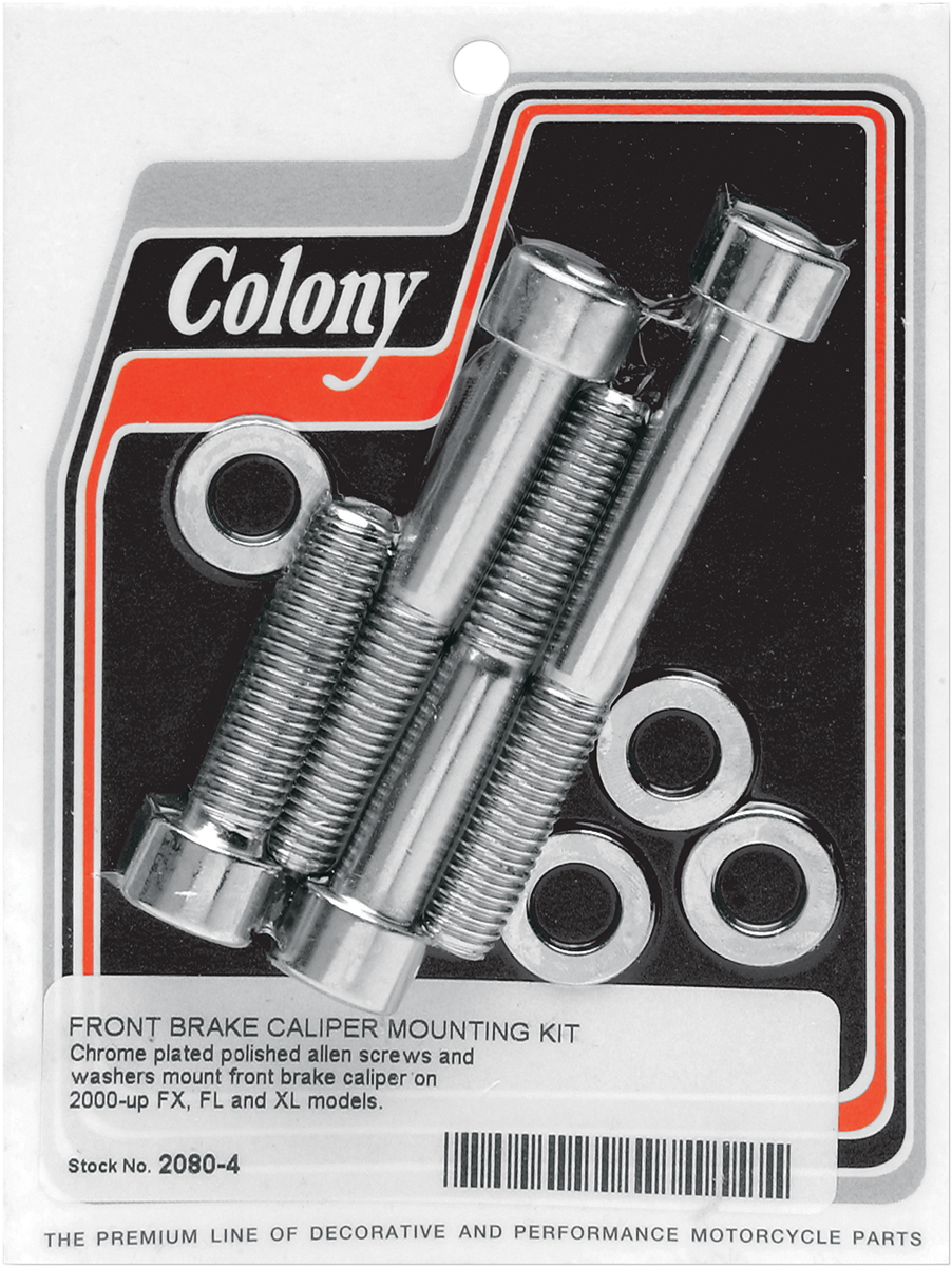 COLONY Bolt Kit - Front/Brake Caliper - Socket-Head/Knurled 2080-4