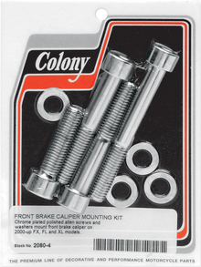 COLONY Bolt Kit - Front/Brake Caliper - Socket-Head/Knurled 2080-4