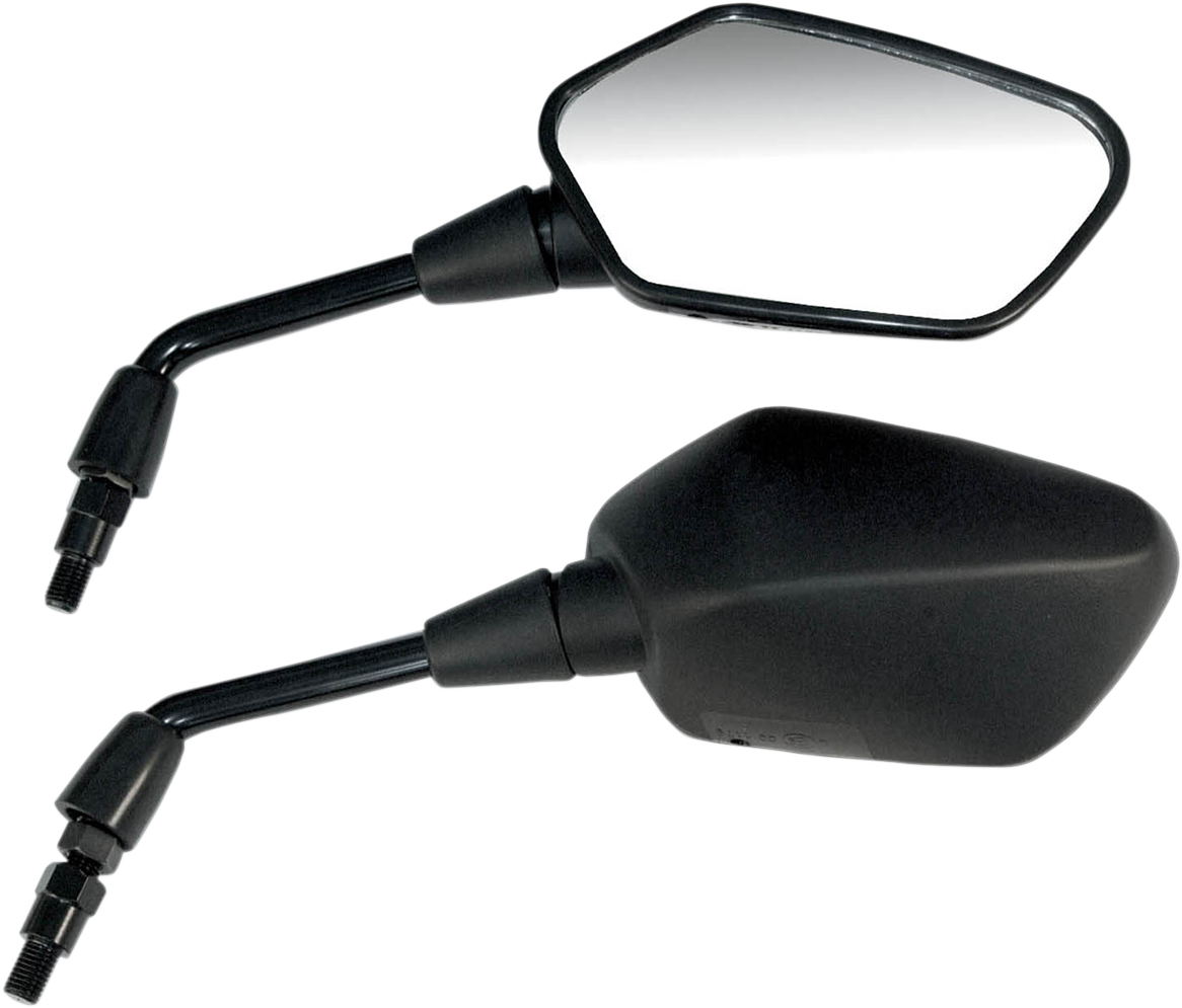 EMGO Mirror - Side View - Polygon - Black - Right 20-35281