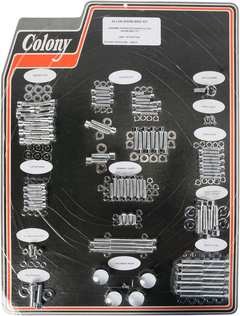 COLONY Bolt Kit - Complete/Motor - Allen/SHOW - Softail 1025-P
