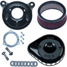 S&S CYCLE Mini Teardrop Stealth Air Cleaner Kit - Gloss Black 170-0438
