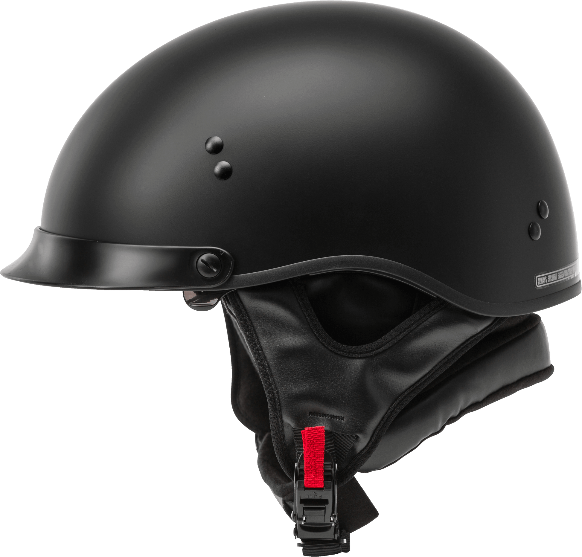Hh 65 Half Helmet Full Dressed Matte Black Xs