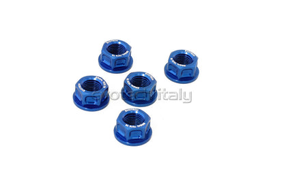 Evotech Srl Billet Aluminum Flange Nuts or Sprocket Nuts for Ducati's (set of 5) M10x1.0