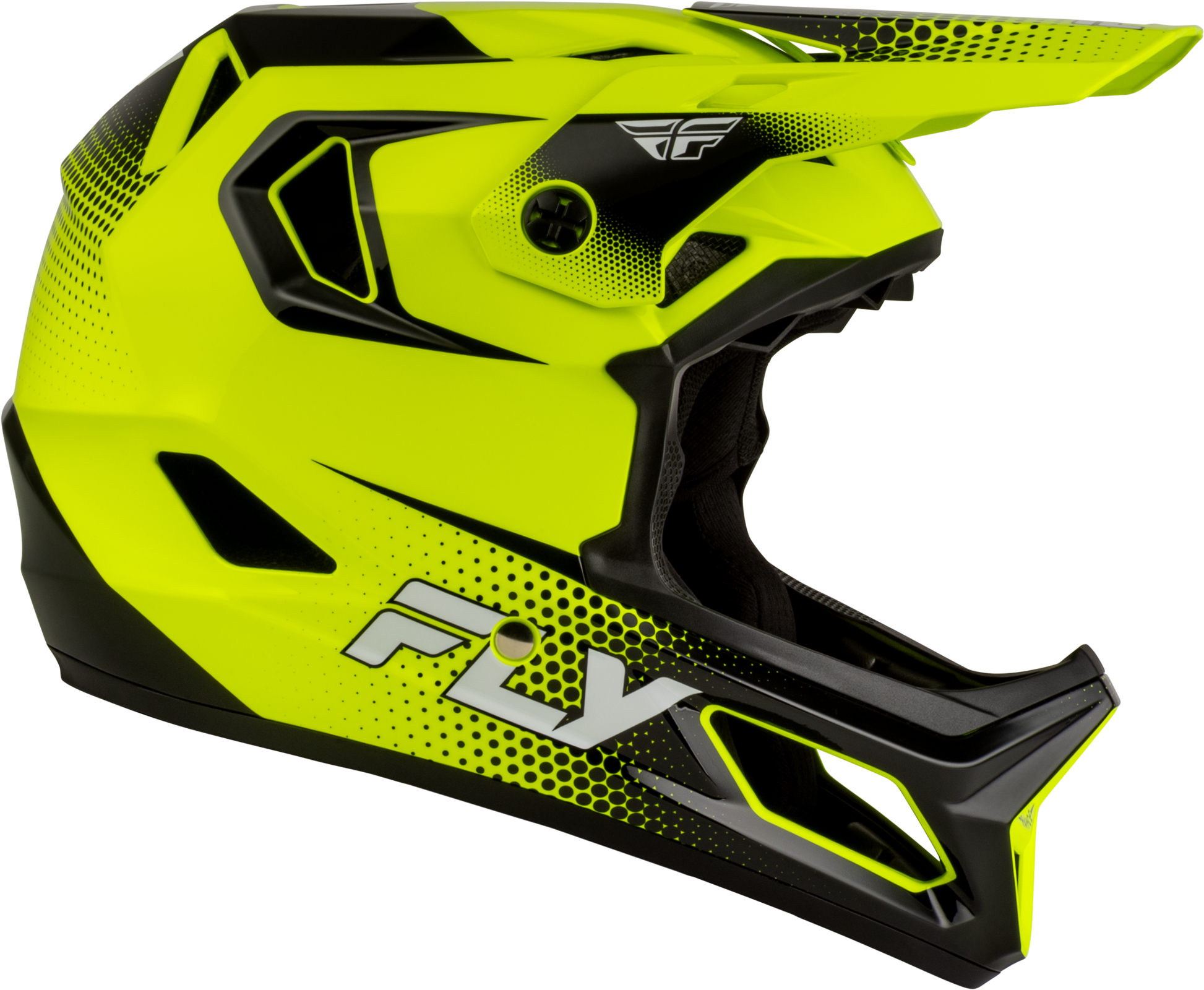 Yth Rayce Sonar Bicycle Hlmt Hi Vis/Black/White Ys