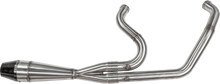 2in1 M8 Softail Shorty Pipe Brushed Ss