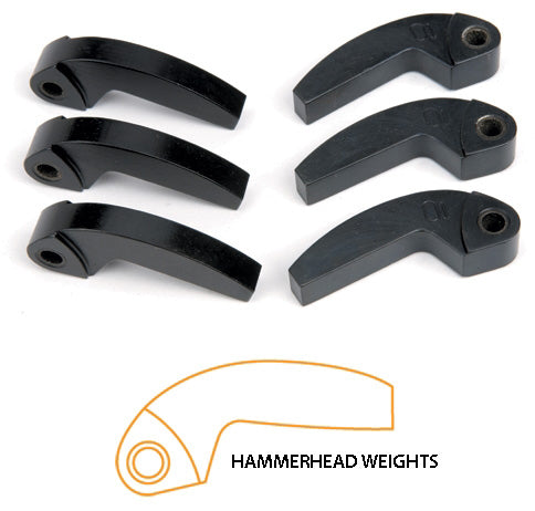 Hypershift Hammerhead Machined Weights 3/Pk 93g