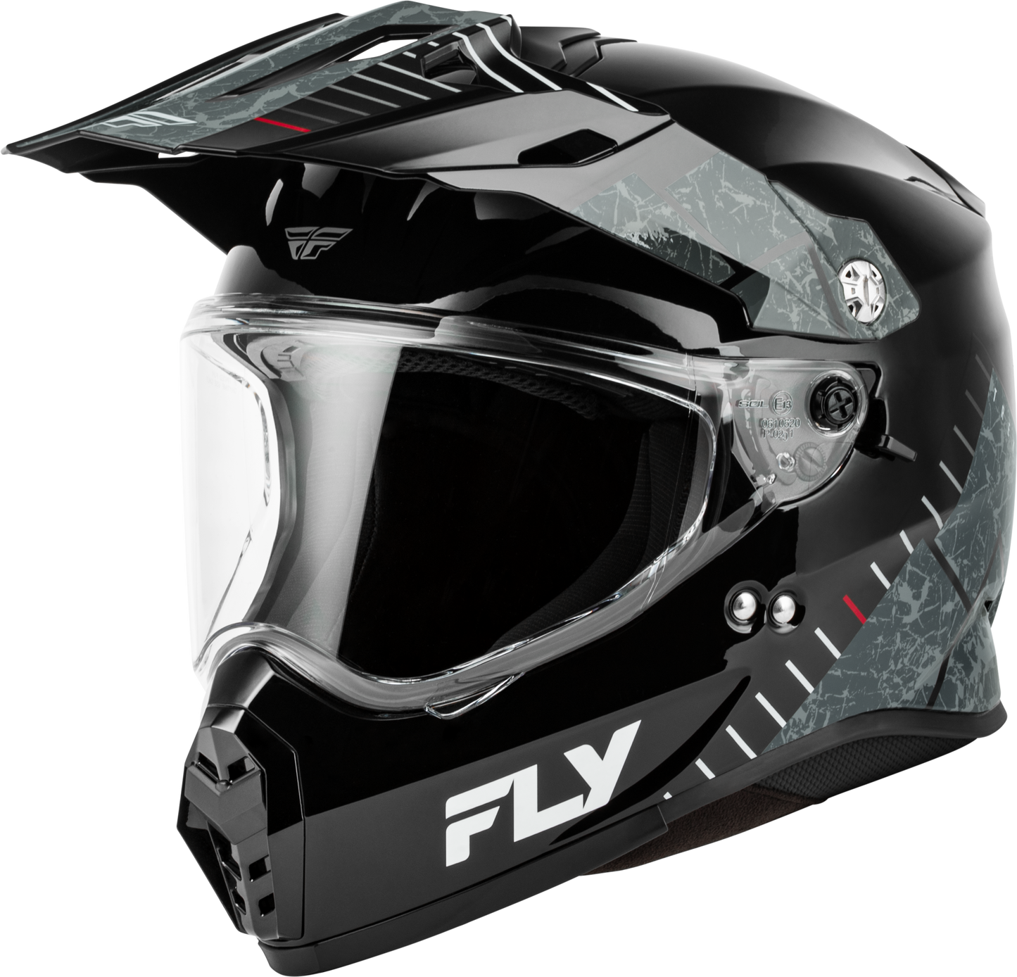 Fly Trekker Granite Helmet Black/Grey 2x