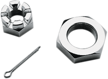 COLONY Nuts with Washers Kit - Front/Axle - Hex - Chrome - '73-'06 Dyna/FXR/Sportster 8768-3