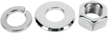 COLONY Nuts with Washers Kit - Front/Axle - Hex - Chrome - '72-'07 Harley-Davidson 8769-3