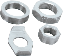 COLONY Nuts with Washers Kit - Rear/Axle - Hex - Cadmium Plated - '36-'72 Harley-Davidson 8161-4