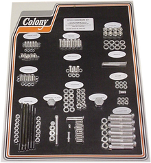 COLONY Hardware Kit - Stock/Motor - Cadmium Plated - '48-'57 Harley-Davidson 8302 CAD