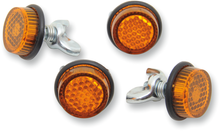 CHRIS PRODUCTS License Plate Reflectors - 4 Pack - Amber CH4A