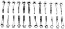 COLONY Screw Kit - Valve Cover/Hex - with Aluminum D Rings - Chrome 8732-24