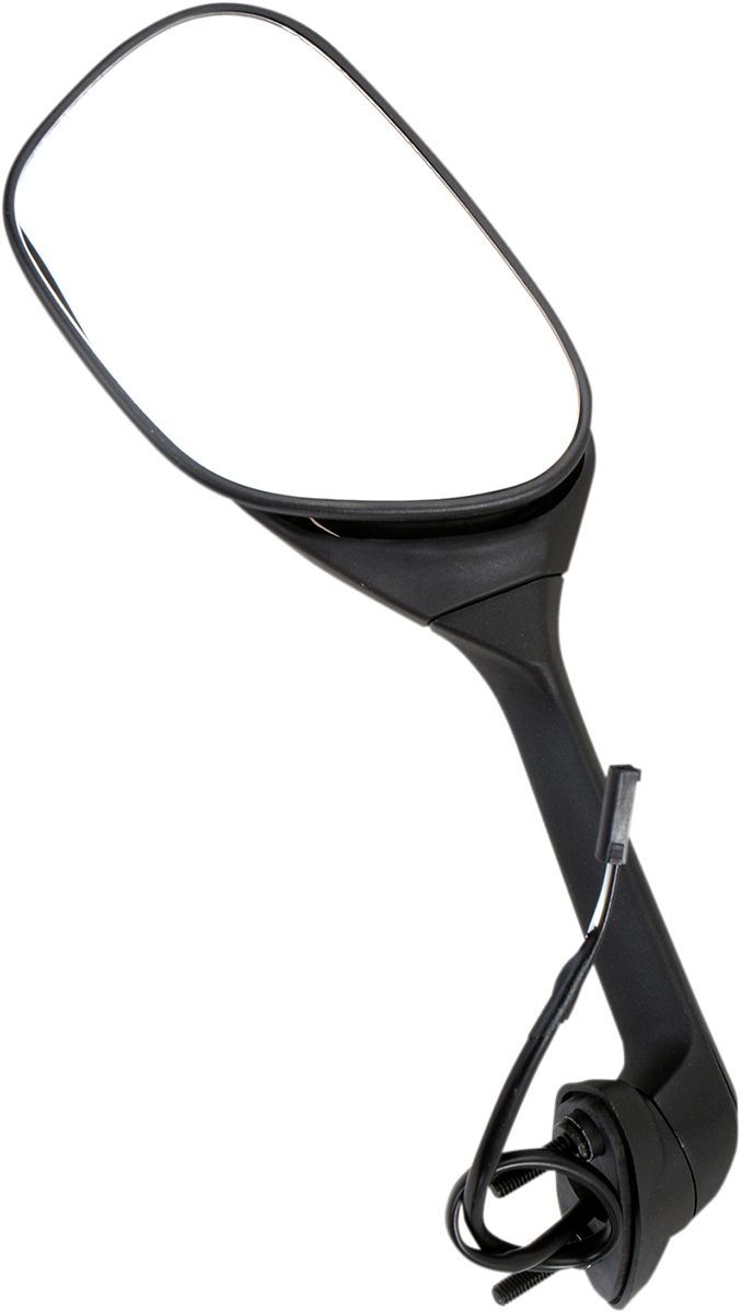 EMGO Mirror - Side View w/Integrated Turn Signals - Oval - Black - Left 20-55262