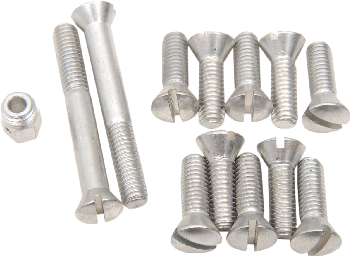 COLONY Screw Kit - Transmission Top Cover - Flat/Countersunk/Slotted - Cadmium Plated 9613-13