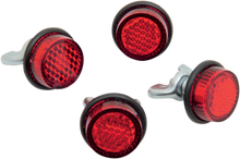 CHRIS PRODUCTS License Plate Reflectors - 4 Pack - Red CH4R