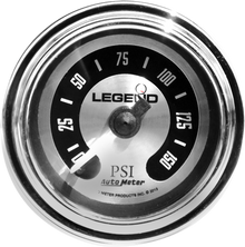 LEGEND SUSPENSION Fairing Mounted LED Backlit PSI Gauges - Spun Aluminum 2212-0492