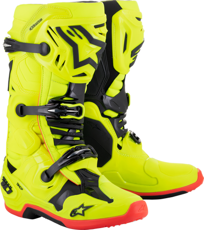 Tech 10 Boots Ylw Fluo/Blk/Red Fluo Sz 11