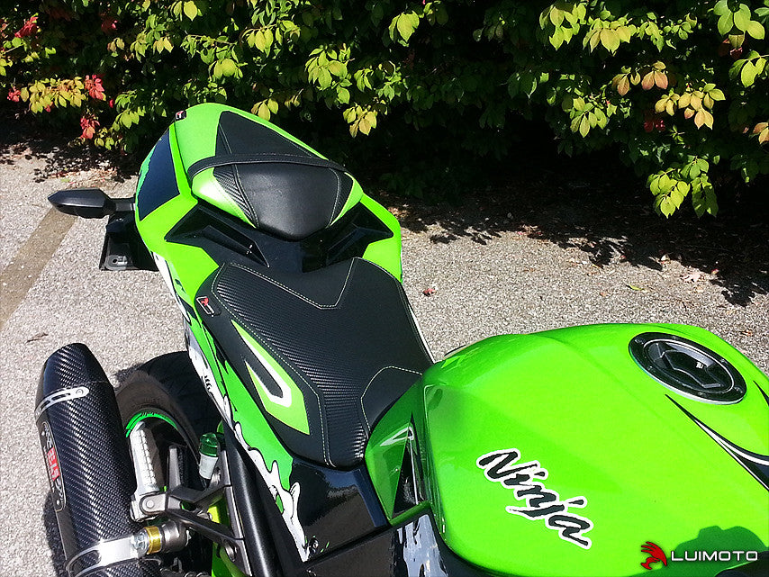 LUIMOTO (Sport) Passenger Seat Covers for the KAWASAKI Ninja 300 (13-17)