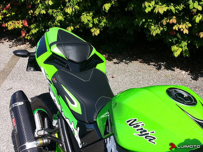 LUIMOTO (Sport) Passenger Seat Covers for the KAWASAKI Ninja 300 (13-17)
