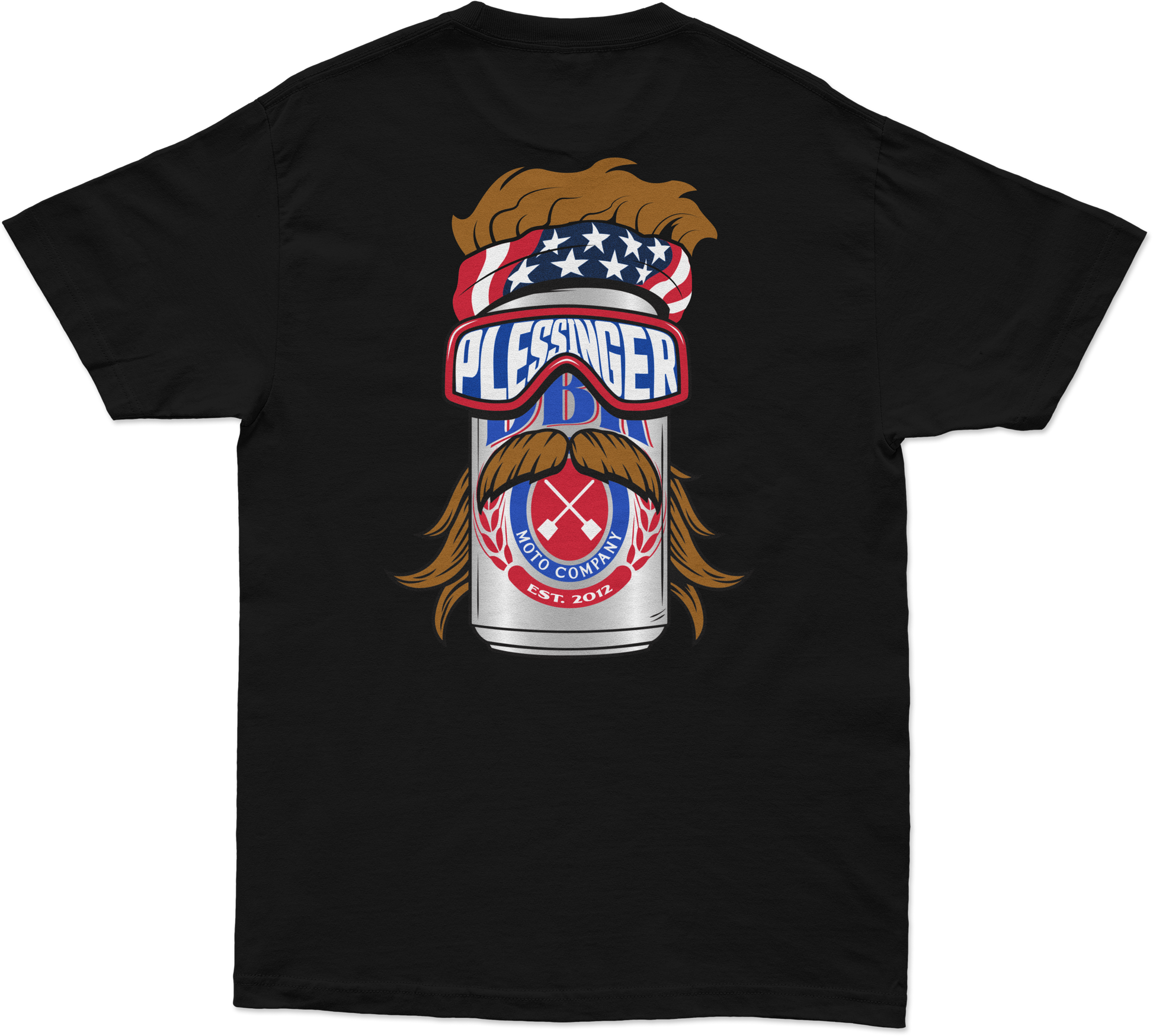 Mullet Madness Tee Black Lg