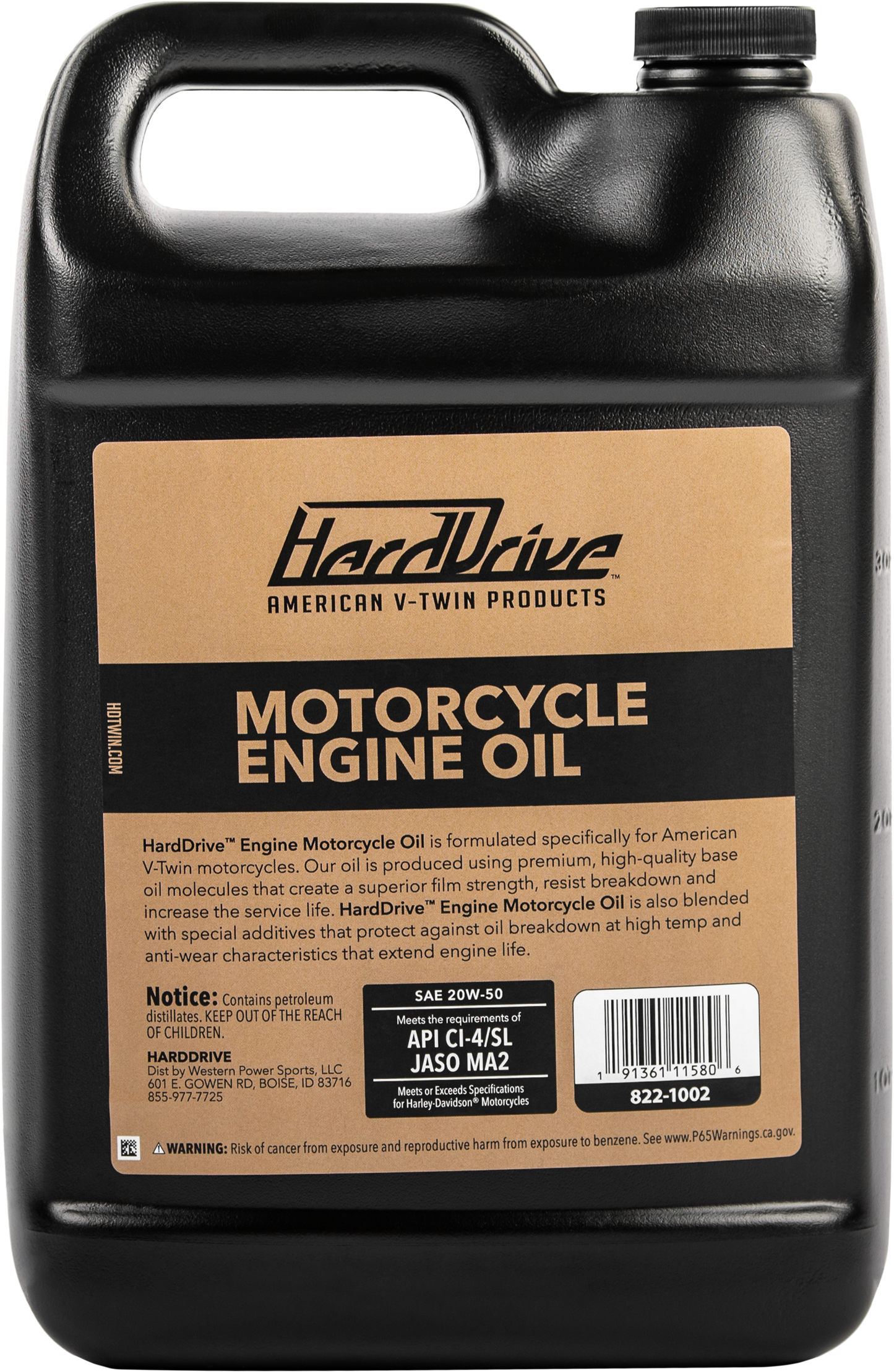 Engine Oil 20w50 1 Gal (4/Case  Sold Ea)