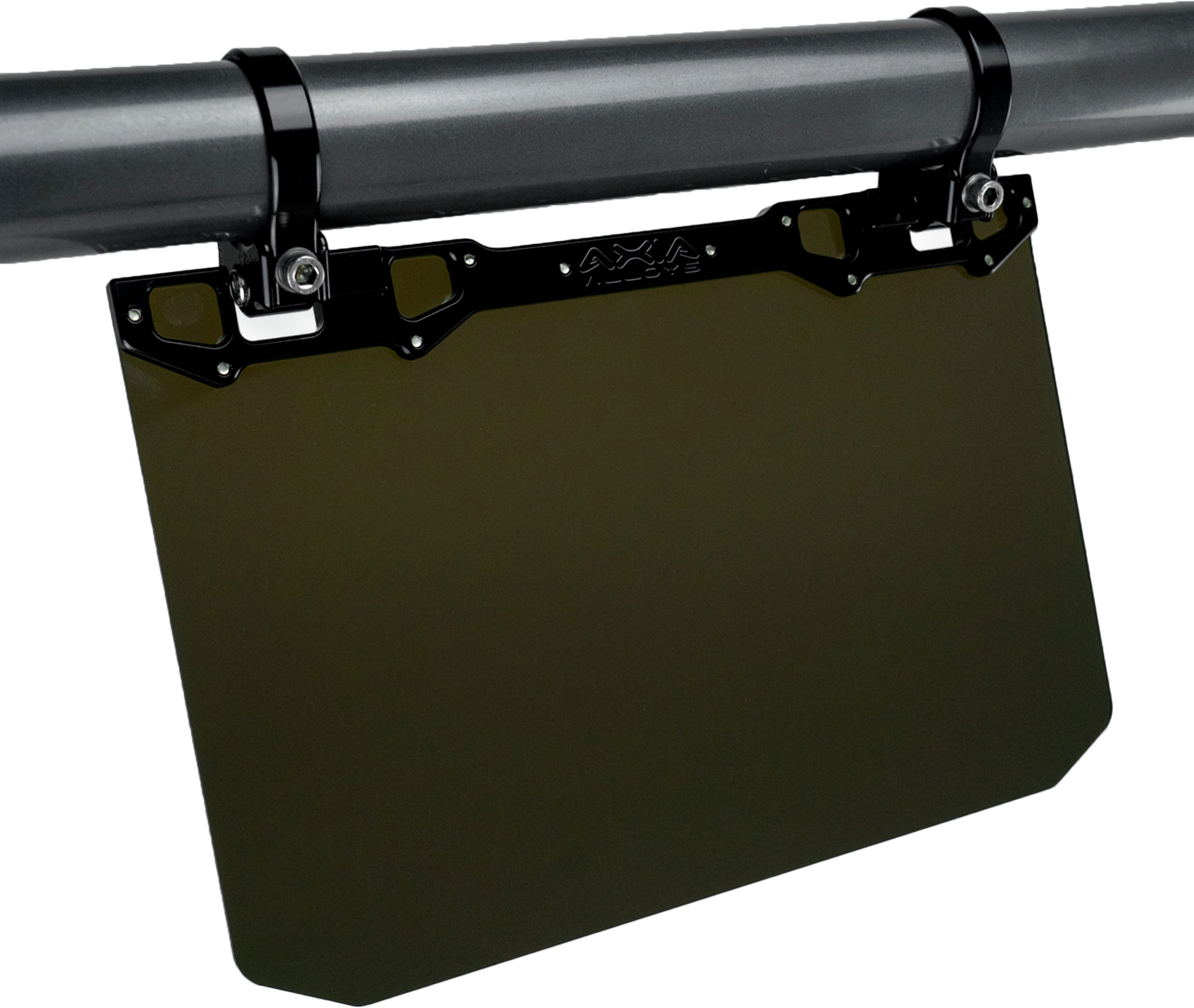 12" X 8" Narrow Mount Sun Viso W/Tinted Shield  Black