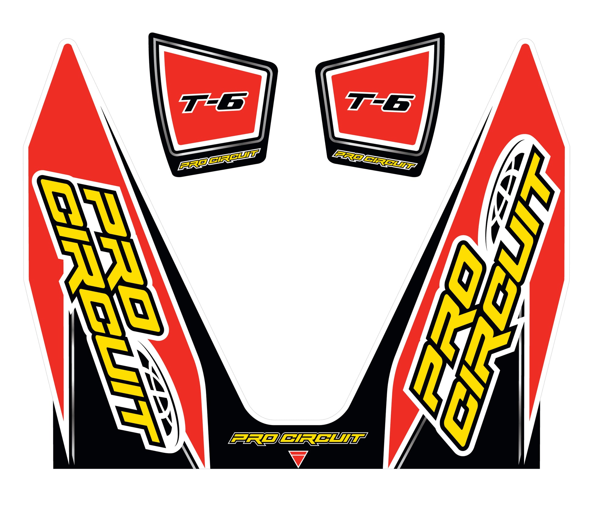 T 6 Wrap/End Cap Decal Replacement Muffler Stickers